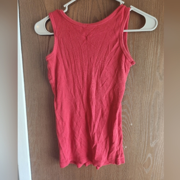 Old Navy Red Fitted Tank Top - Picture 2 of 2